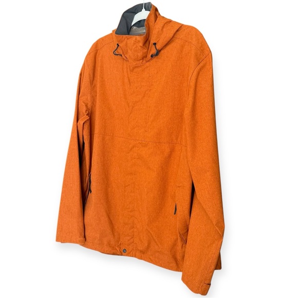 ALPINE DESIGN Altitude Hooded Lightweight Waterproof Rain Jacket, Orange, Large - Picture 3 of 11